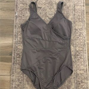 Miraclesuit swim size 14 gray